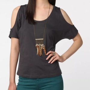 Daydreamer LA | Cold-Shoulder Cotton Tee Size XS